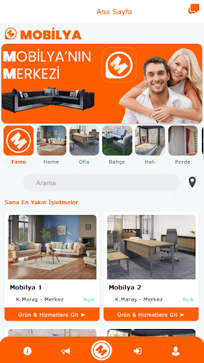 Mobilya ekran görüntüsü