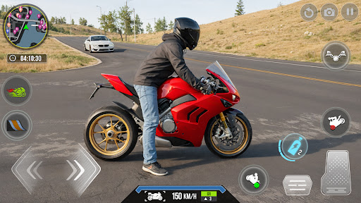Real Bike Driving Racing Games ekran görüntüsü
