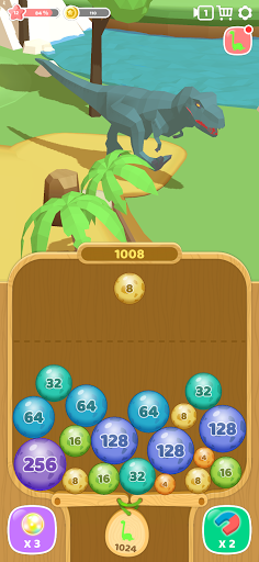 2048 Dinozorlar ekran görüntüsü