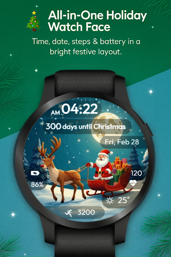 Xmas Magic WatchFace ekran görüntüsü