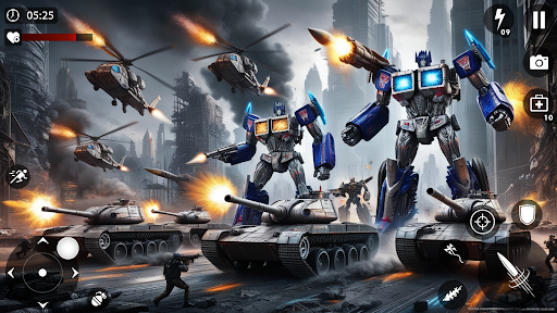 Robot War Robot Shooting Games ekran görüntüsü
