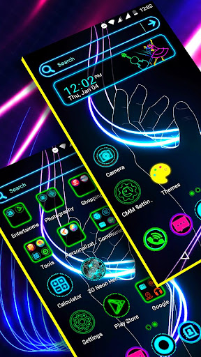 Neon Launcher Theme ekran görüntüsü