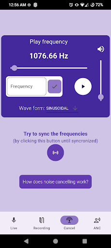 Live Noise Cancellation Demo ekran görüntüsü