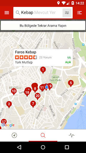 Yelp ekran görüntüsü