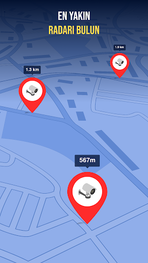 Radar Haritası, Radar Dedektör ekran görüntüsü