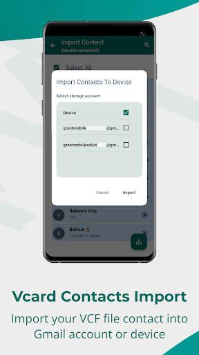 Vcard Import Export ekran görüntüsü