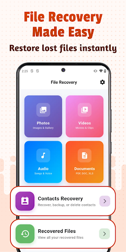 File Recovery - Recover media ekran görüntüsü