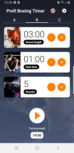 Boxing Round Timer Clock ekran görüntüsü