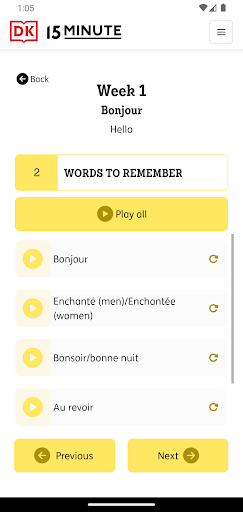 DK 15 Minute Language Course ekran görüntüsü