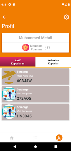 Memosta ekran görüntüsü