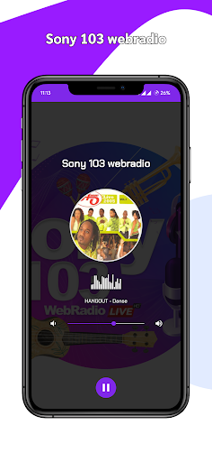 Sony 103 webradio ekran görüntüsü