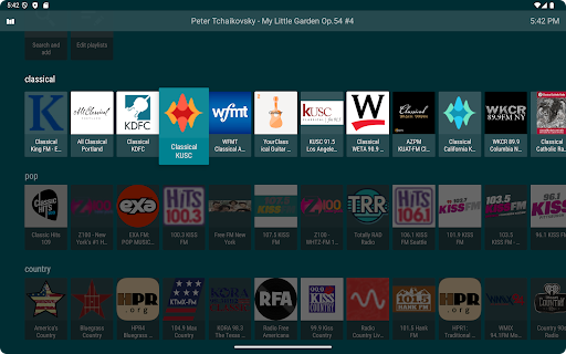 TV'de Radyo ekran görüntüsü