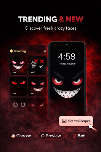 Crazy Face Wallpaper ekran görüntüsü