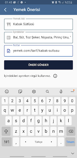 Kalorimetri ekran görüntüsü