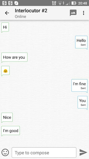 Anonymous chat ekran görüntüsü