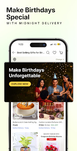 FNP: Gifts, Flowers, Cakes App ekran görüntüsü