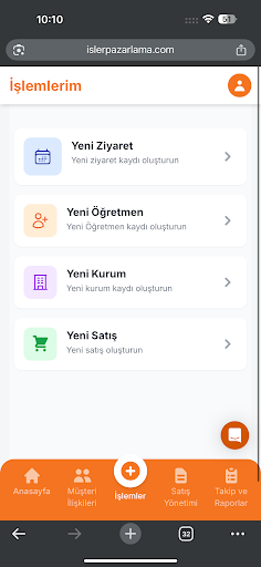 İşler Pazarlama ekran görüntüsü