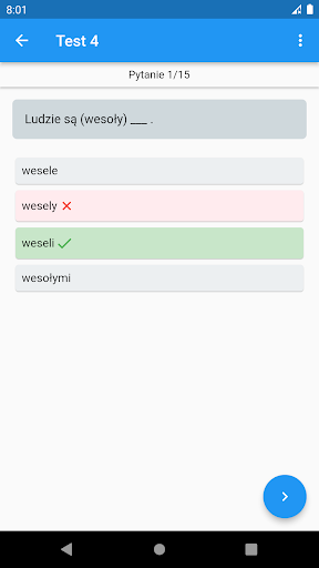 Testy gramatyczne ekran görüntüsü