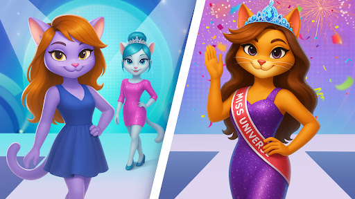 Kitty Fashion Salon: Cat Games ekran görüntüsü