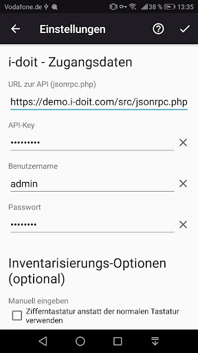 itInventory - i-doit Scanner ekran görüntüsü