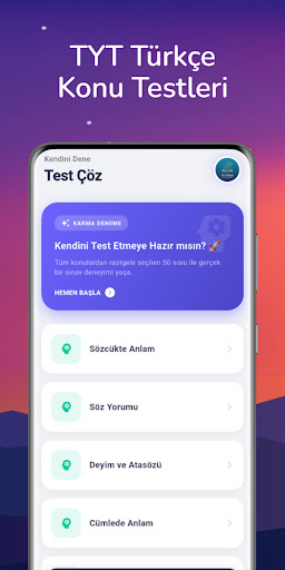 TYT Türkçe Soru Bankası ekran görüntüsü