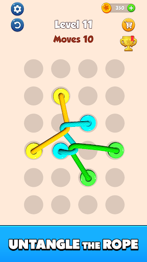 Color Tangled Rope 3D ekran görüntüsü