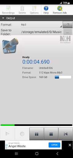 RecordPad Audio Recorder ekran görüntüsü