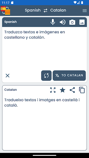 Spanish Catalan Translator ekran görüntüsü