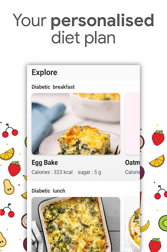 Diyabetik diyet uygulaması ekran görüntüsü
