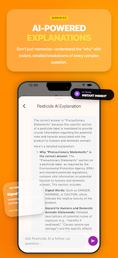 Pesticide Applicator Exam ekran görüntüsü
