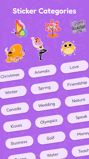 Stickers ekran görüntüsü
