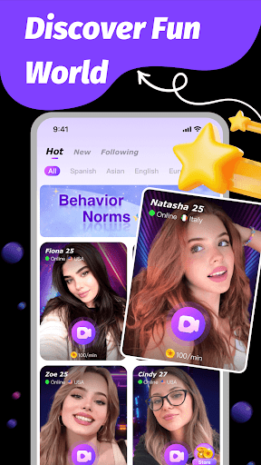 Omet-Live Video Chat ekran görüntüsü