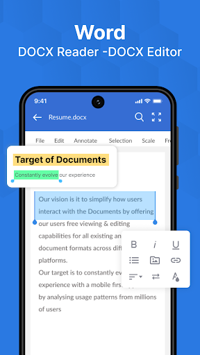 Word, PDF, XLS, PPT: A1 Office ekran görüntüsü