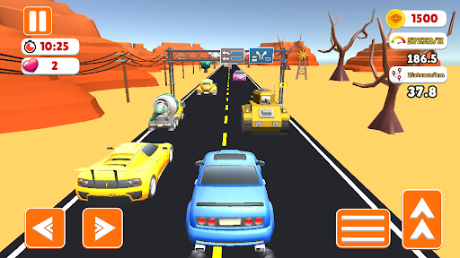 Kid Cars Highway Traffic Race ekran görüntüsü