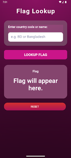Flag Lookup ekran görüntüsü