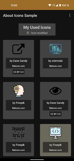About Icons - Demo ekran görüntüsü