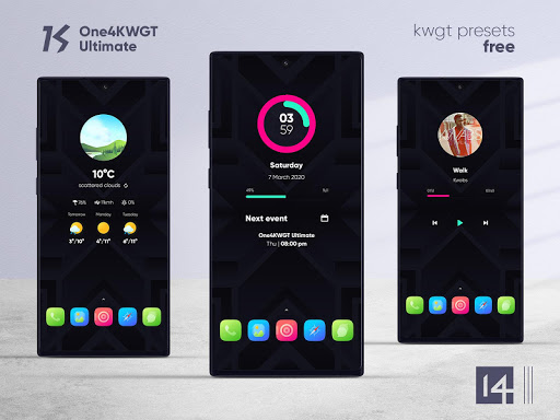 One4KWGT Ultimate: KWGT widget ekran görüntüsü