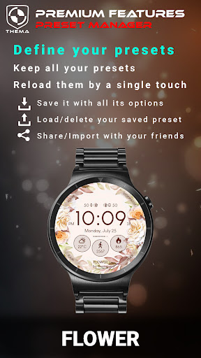 Flower Watch Face ekran görüntüsü