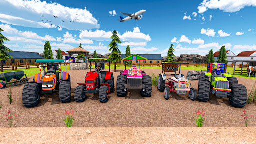 Offroad Tractor Trolley Game ekran görüntüsü