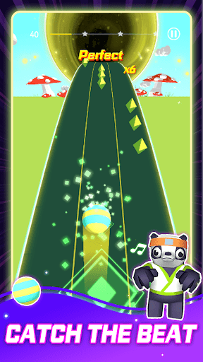Cyber Rolling Music Ball Game ekran görüntüsü