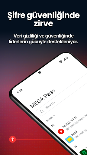 MEGA Pass Şifre Yöneticisi ekran görüntüsü