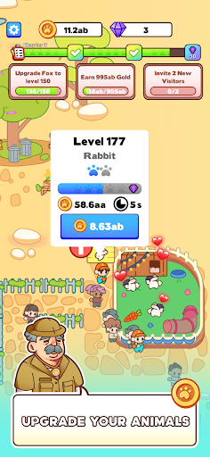 Idle Zoo World ekran görüntüsü