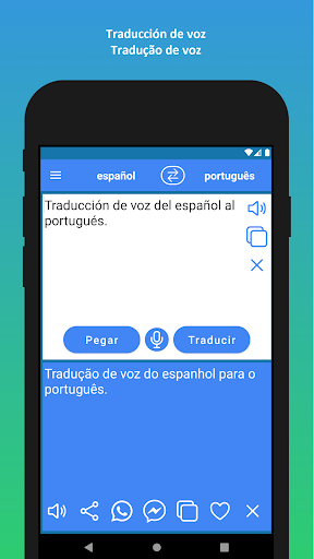 español portugués traductor ekran görüntüsü