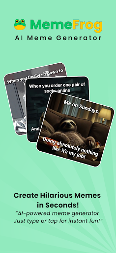 MemeFrog: AI Meme Generator ekran görüntüsü