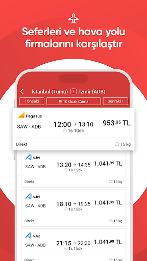 obilet: Otel Uçak Otobüs Araç ekran görüntüsü