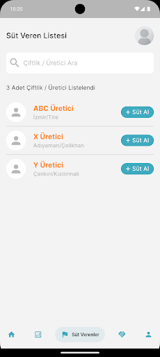 TarımCAN Sütçü Mobil ekran görüntüsü