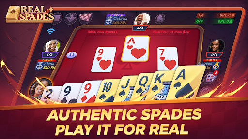Real Spades Zingplay ekran görüntüsü