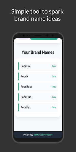 Business Name Generator ekran görüntüsü
