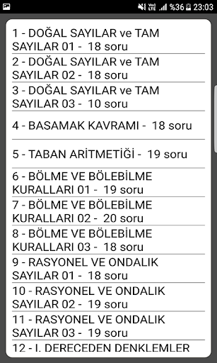TYT AYT Matematik Soru Bankası ekran görüntüsü
