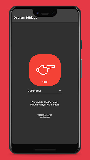 Deprem Düdüğü (Whistle) ekran görüntüsü